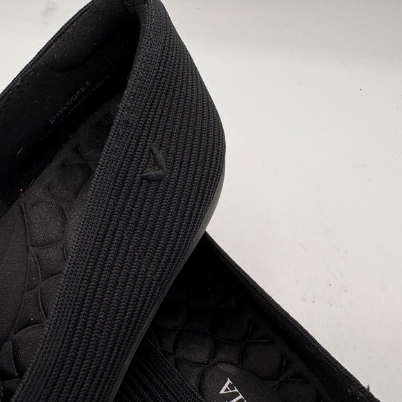 Vivaia Square Toe Water Repellent Loafers Samantha Walker Black Womens 8.5 - Picture 8 of 13